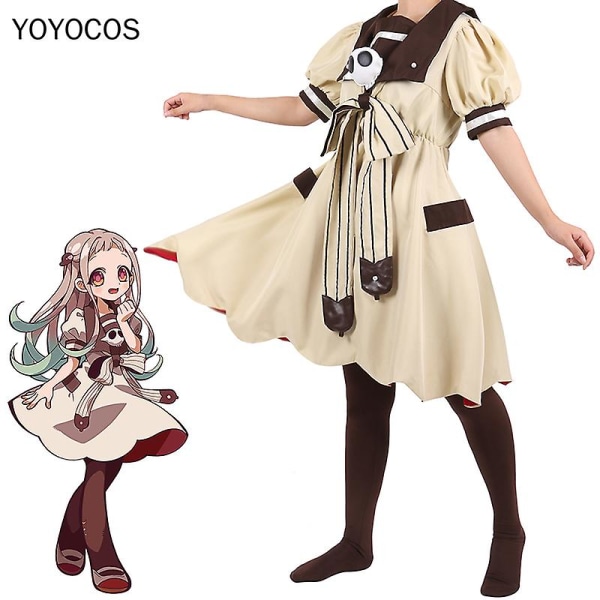 Yahiro Nene Cosplay Kostym Toilet-bound Hanako-kun Anime Yugi Amane Hanako-kun Halloween Anime Cosplay Kostymer Barn Champagne S