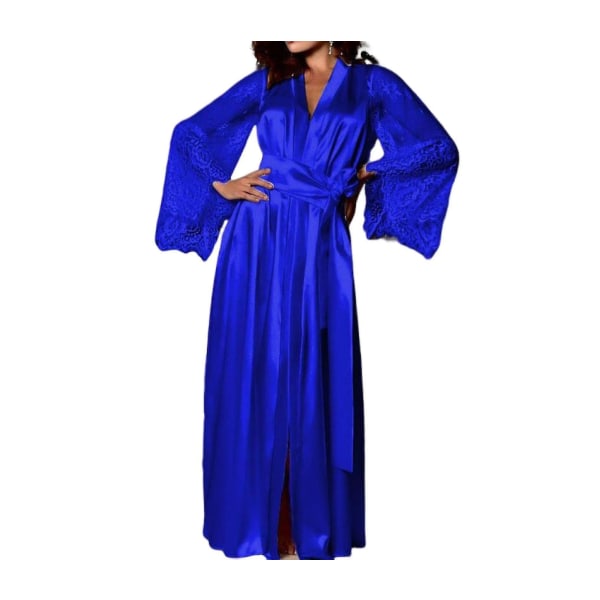 Imiteret Is Silke pyjamas Blue S