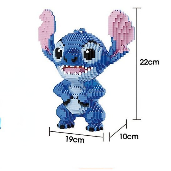 Stitch Byggklossmodell Små Partikel Montering Leksak Barn Pussel Leksak