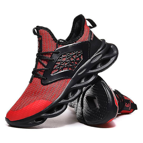 Nya Trend Herr Sneakers Löparskor Tennisskor Lätta Ventilerande Sport Atletiska 3c553 Red 40