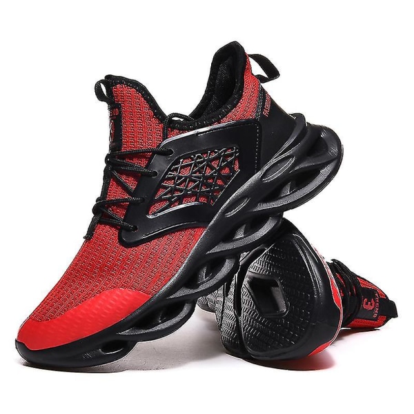 Nya Trend Herr Sneakers Löparskor Tennisskor Lätta Ventilerande Sport Atletiska 3c553 Red 43