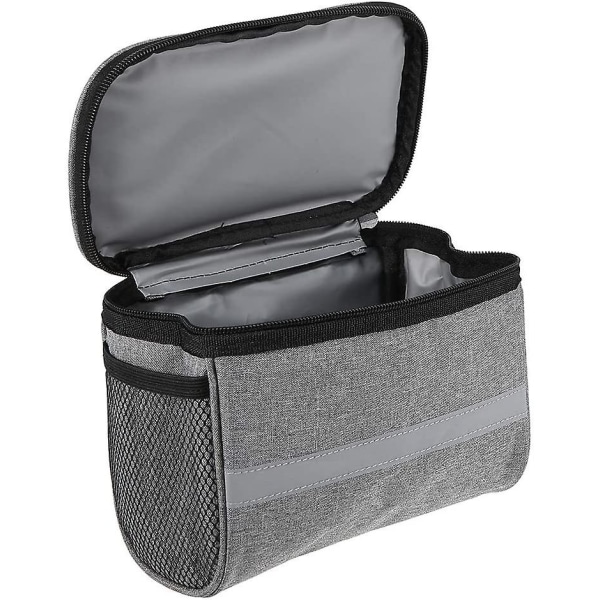 Cykelstyr Taske Isoleret Frontlomme Mtb Styr Taske Gray