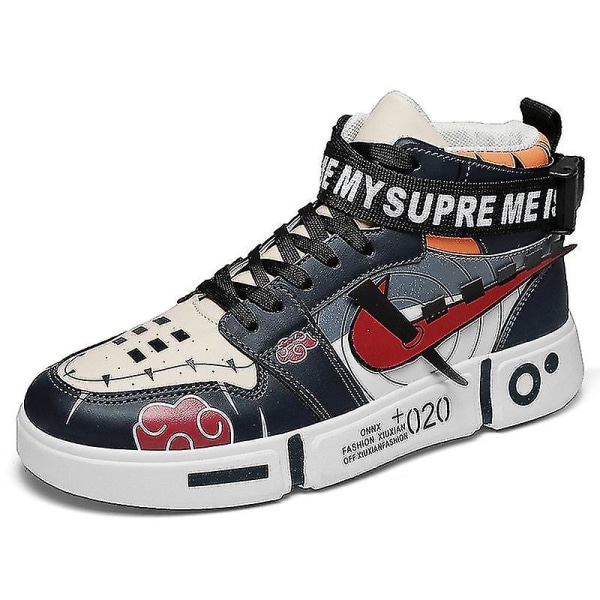 Barnesko Naruto Pustende Sport Løpesko Anime Sneakers 5678 DarkBlue 34