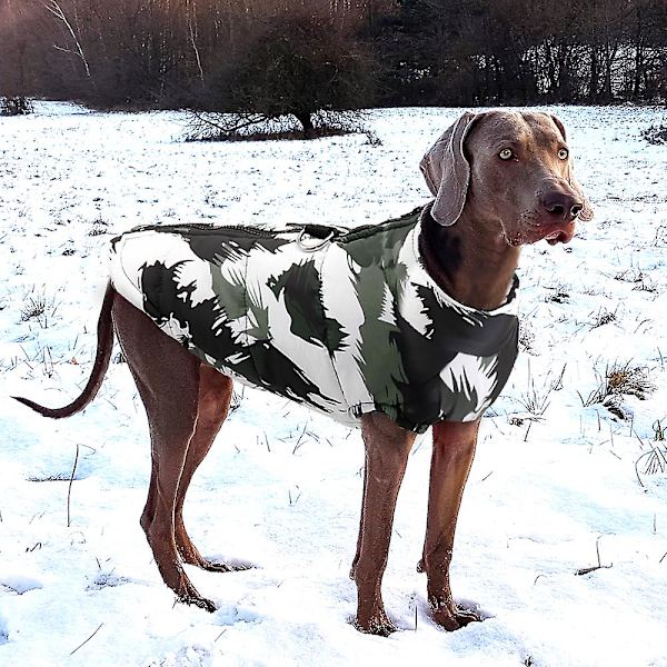 Vinter Hundkläder Fransk Bulldog Varm Jacka Vattentät Hund Kläder Outfit Väst för Små Mellanstora Stora Hundar Red L