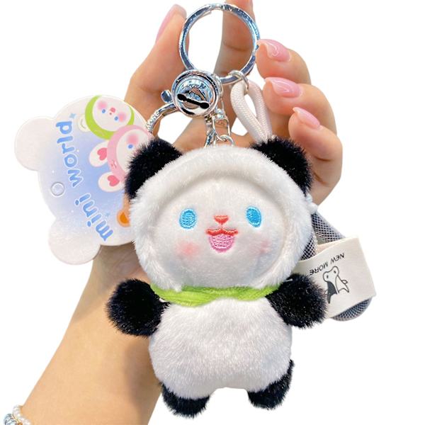 10 cm Frø Plys Nøglering Rygsæk Dekorative Vedhæng Egnet Til Skoletaske Crossbody Taske Panda 10CM