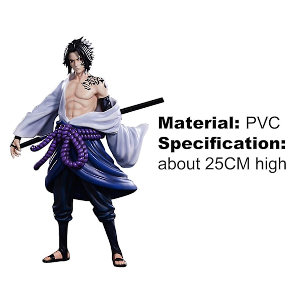 Sasuke Model Naruto Figur Design Dekorativt Ornament Anime Action Display