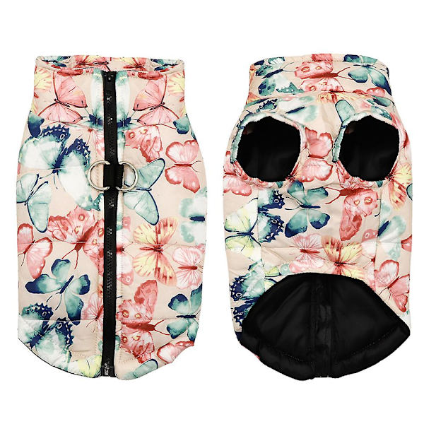 Vinter Hundkläder Fransk Bulldog Varm Jacka Vattentät Hund Kläder Outfit Väst för Små Mellanstora Stora Hundar Pink M