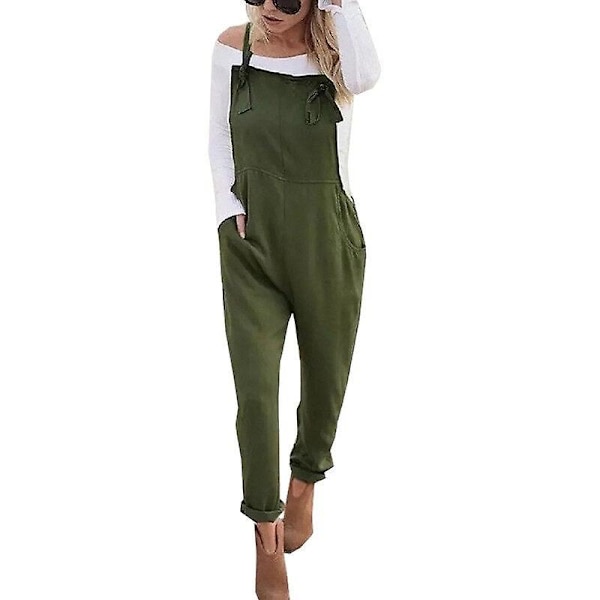 Løse Graviditetsbukser, Strop Bælte Bib Seler til Gravide Kvinder Army Green XL