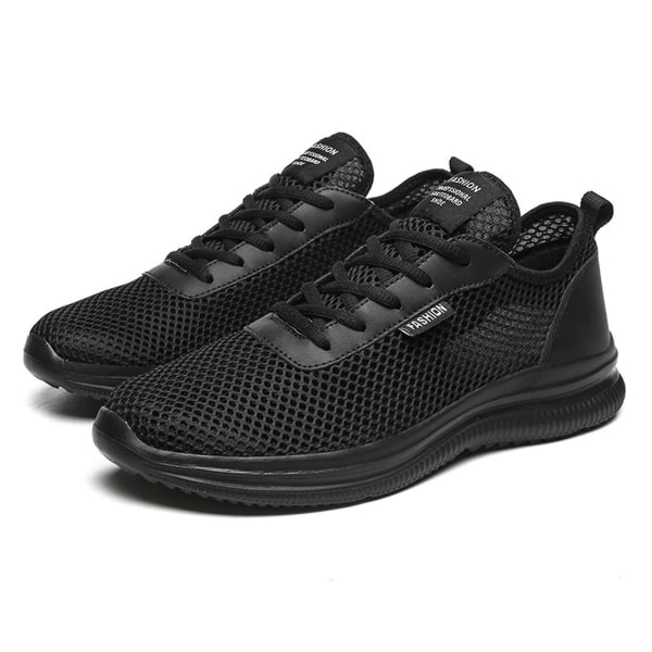 Herre Mesh Stoff Joggesko Lett Komfortable Løpesko For Fotturer Grey 40