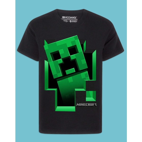 T-shirt för pojkar | Kids Creeper Inside Gamer Presenter Merchandise | Barns kortärmad svart topp 11-12 Years