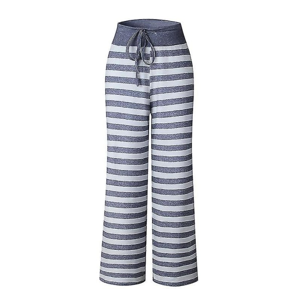 Yoga Bukser til Kvinder Casual Camouflage Stribet Printede Sweatpants Striped L