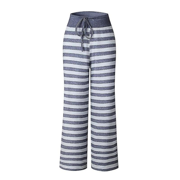 Yogabyxor för kvinnor Casual Camouflage Stripe Printed Sweatpants Striped XL