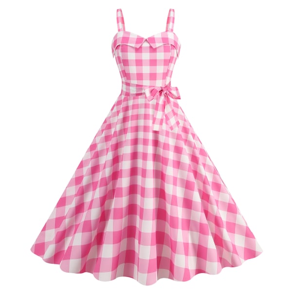 Dame Vintage Kjoler 1950-tallet Retro Swing Kjole Filmheltinne Cosplay Kostyme Stil 4 Style 4 M