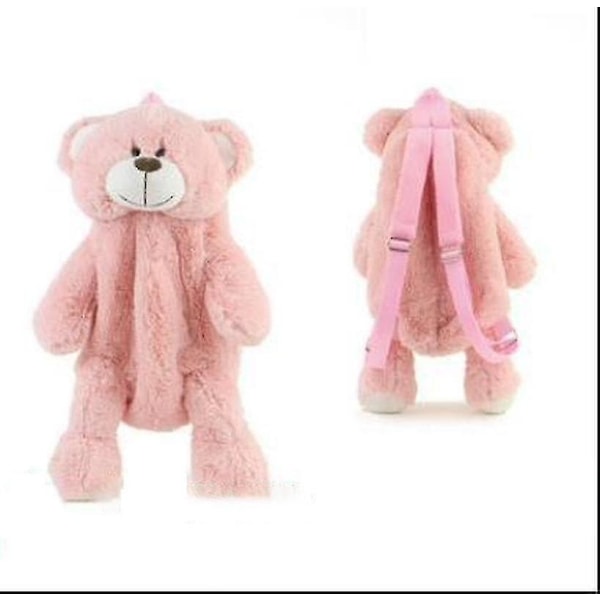 Ryggsäck Kvinnlig Ny Plyschdocka Casual Väska Personlighet Seriefigur Björnen B2305 Pink for children