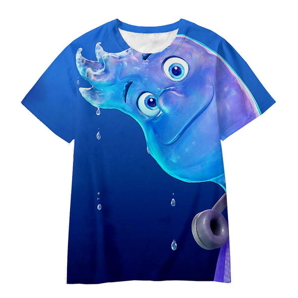 Elemental Movie Print T-shirt barn sommar kortärmad tecknad Casual t-shirt för pojkar, flickor A 6-7Years