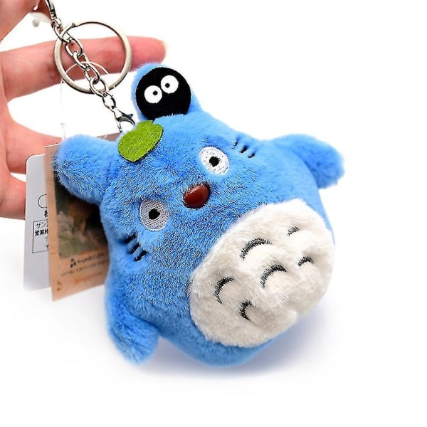 Mjuk Plysch Min Granne Totoro Fylld Docka Skolväska Tillbehör Hänge Blue