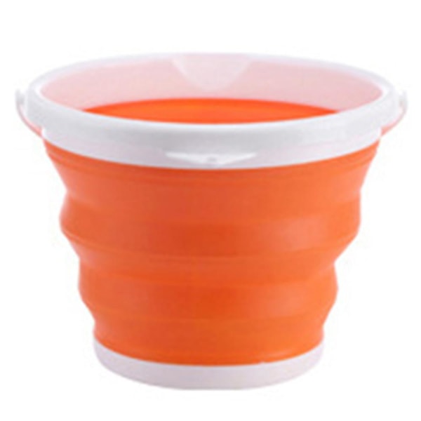 Suurikokoinen kokoontaitettava hiekkalaatikko, kotitalouksien siivousämpäri lapsille rannalle, leikkiin, retkeilyyn Orange 1.5L