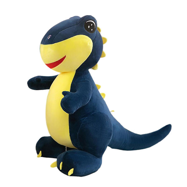 Tecknad Dinosaurie Plyschleksak Söt Storögd Dinosaurie Gosedjur Plyschdocka Barnpresenter Blue