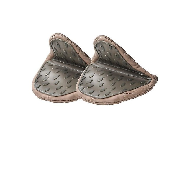 Silikon ugnsvantar Anti-skållning Vantar Kökssilikon Vantar Bricka Disk Skålhållare Bakning Isolering Handklämma Gray 1 Pair