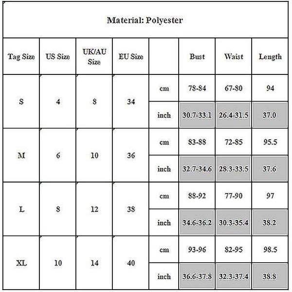 Dam Sommar Prickig Midi Klänning Semester Bälte Strand Gunga Lös Sommarklänning Black XL
