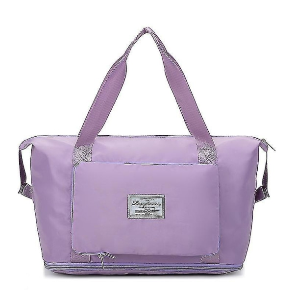 Resväska med stor kapacitet, torr och våt separation, fitnessväska Light purple