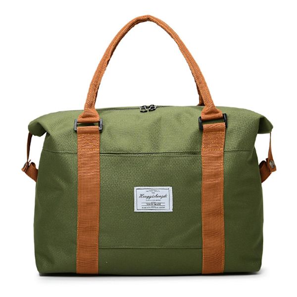 Canvas skuldertasker til damer, tør og våd adskillelse, tote taske til kontorarbejde og skolebrug Green