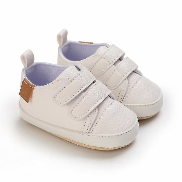 Baby Anti-halk mjuka Pu-läder sneakers för toddler, 11 cm