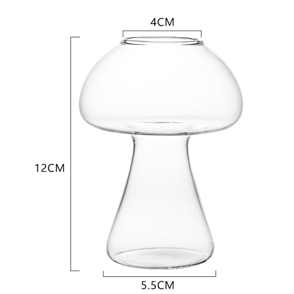 Cocktailglas Svampformade Koppar Transparent Glas Lätt Och Portabel För Hemmabar Fest Klubb Pub Drycker A