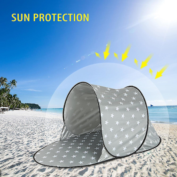 Automatisk Udendørs Camping Telt Vandtæt Anti Uv Strandtelt Ultralet Pop Up Telt Sommer Green