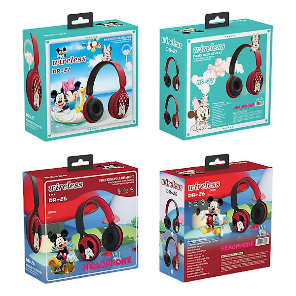 Sarjakuva Hämähäkkimiehet Bluetooth-kuulokkeet Mikki Hiiri Taitettavat Ulkokäyttöön Sopivat Kuulokkeet Mickey