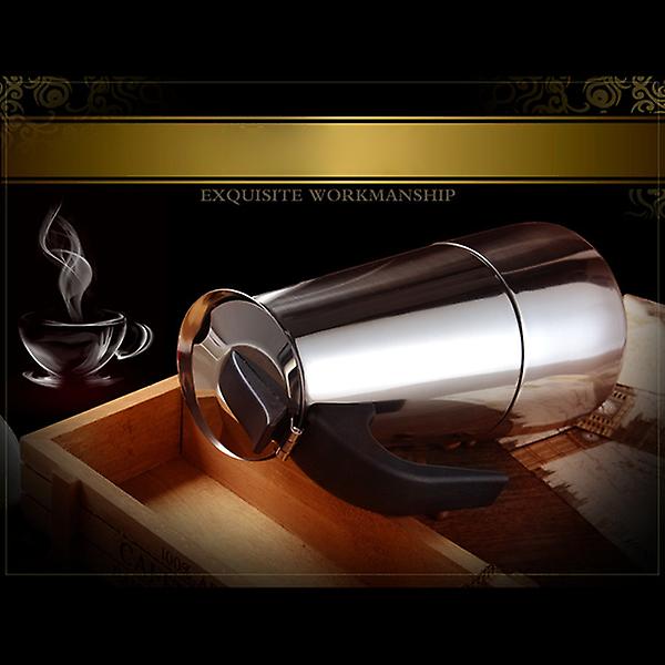Espressokande 2/4/6 Kopper Rustfrit Stål Moka Kande Espressokande 100/300/200ml 300ML
