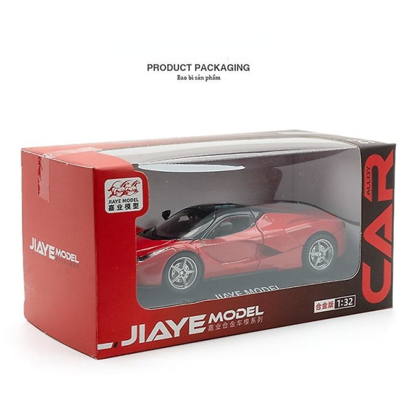 1:36 Ferrari Sportbil Modell Legering Modellbil Leksaksbil Red