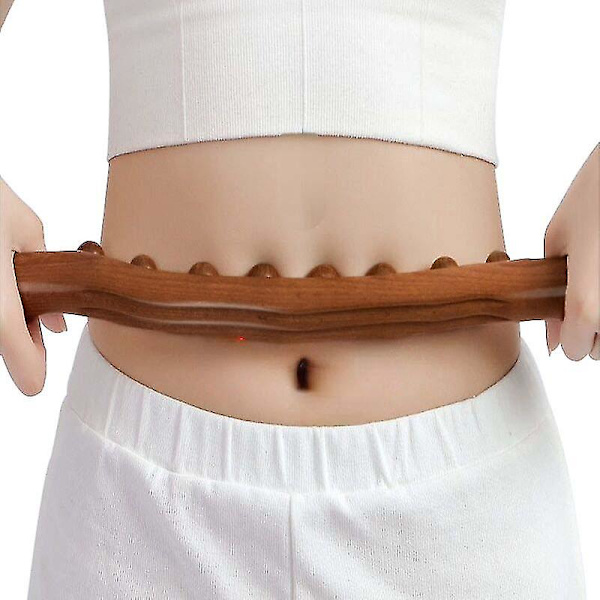 8 Pärlor Gua Sha Massage Stick Kolsyrat Trä Rygg Kropp Meridian Skrapning Terapi Wand Muskelavslappnande Carbonized