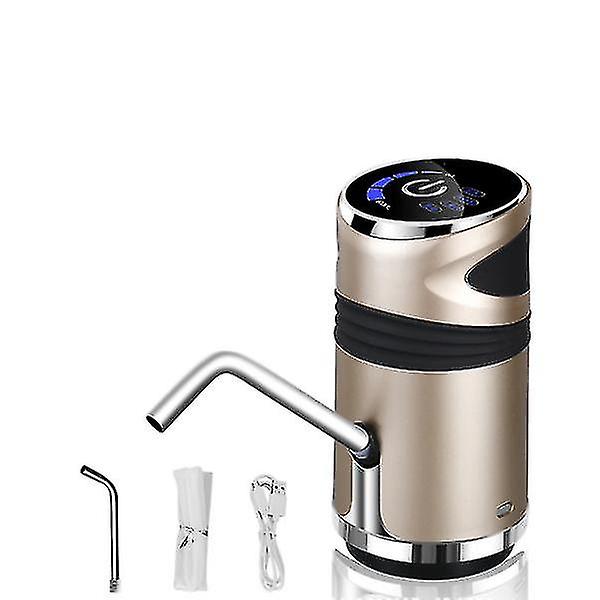 Automatisk Elektrisk Vannpumpe USB Ladeknapp Dispenser Gold