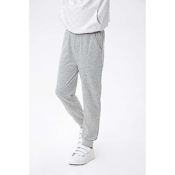 Pojkar Småbarn Bomull Aktiv Jogger Sweatpants, Barn Casual Athletic Solid Pocket Pull On Byxor black 120CM