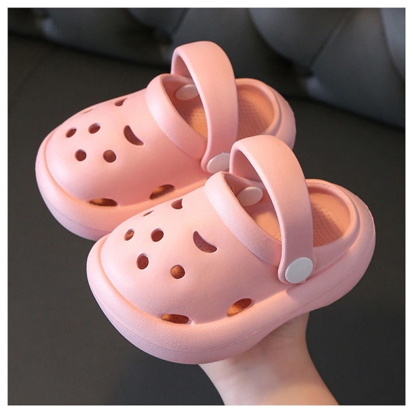 Strand Sandaler Halkfria Dusch Badrum Tofflor Mjuka Sommar Sandaler Pink 18-19