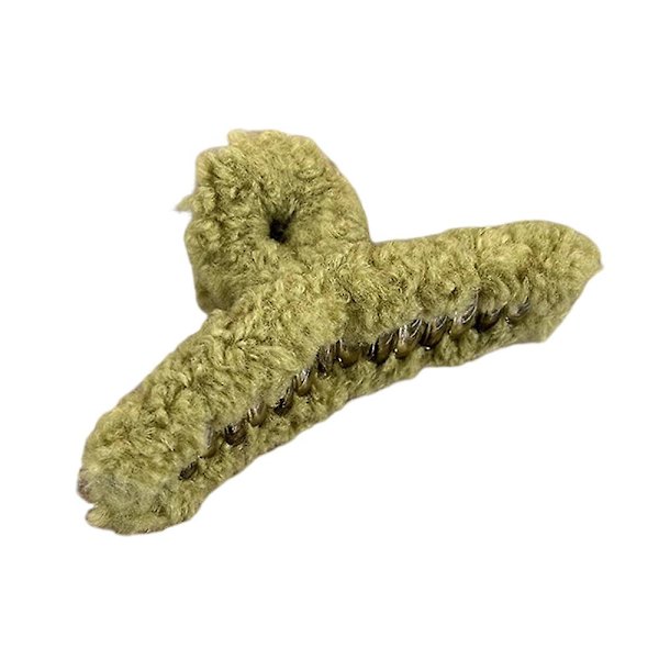 Hårklyper for kvinner Sterkt Hold Håndlaget Ekstra Stor Hodebekledning For Tykt Krøllete Hår Styling Dekorativ Grass Green