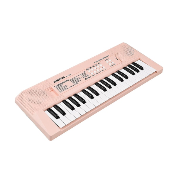 Elektroniskt piano med minitangentbord 37-tangenters elektroniskt tangentbord piano barn piano Pink