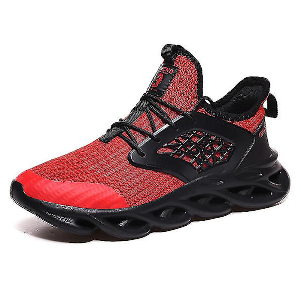 Nya Trend Herr Sneakers Löparskor Tennisskor Lätta Ventilerande Sport Atletiska 3c553 Red 43