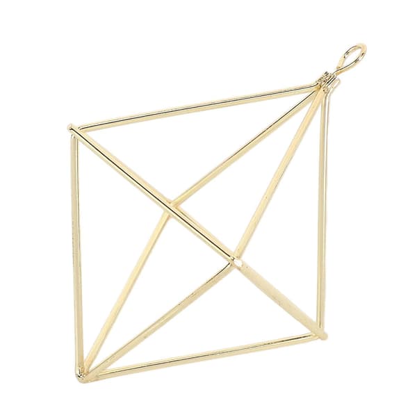 Hängande Planter Geometrisk Gunga Smidesjärn Tillandsia Luftväxter Hållare Triangulär Forma Metall