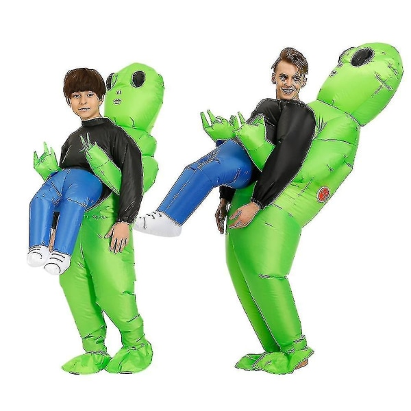 Utomjordisk dräkt Uppblåsbar kostym Cosplay Rolig kostym Festdräkt Finklänning Halloween kostym för vuxna barn Jd4 Alien Adult Size