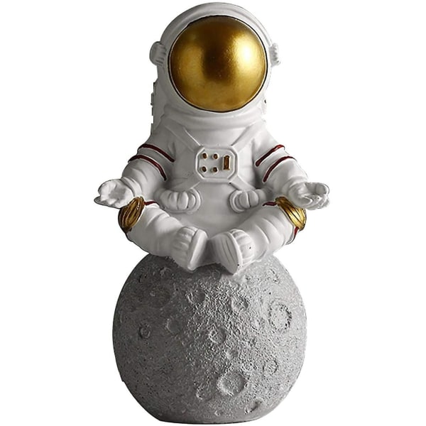 Astronaut Statyett Skulptur Spaceman Staty Desktop Accessoarer Barn Pojkar