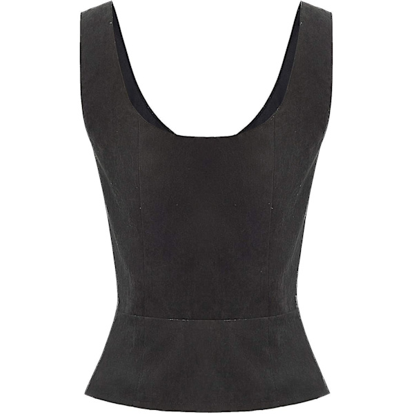 Naisten Merirosvo Renessanssiliivi Cosplay-asu Talonpoikais Korsetti Black Medium