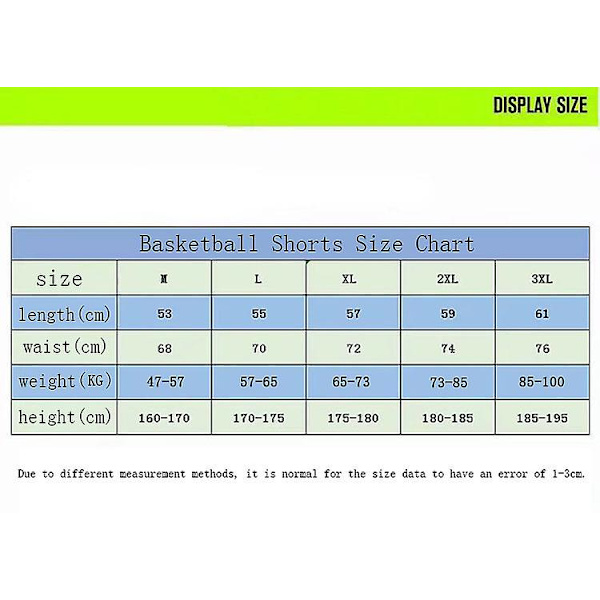 Sommar Basketshorts För Män Träning Löpning Lös Sportkläder Basketshorts Herr W M