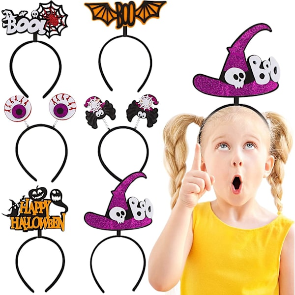 6 kpl Halloween-pantoja Halloween-asusteet juhliin Karnevaali Syntymäpäivä Promenadi Naamiaiset Lahja