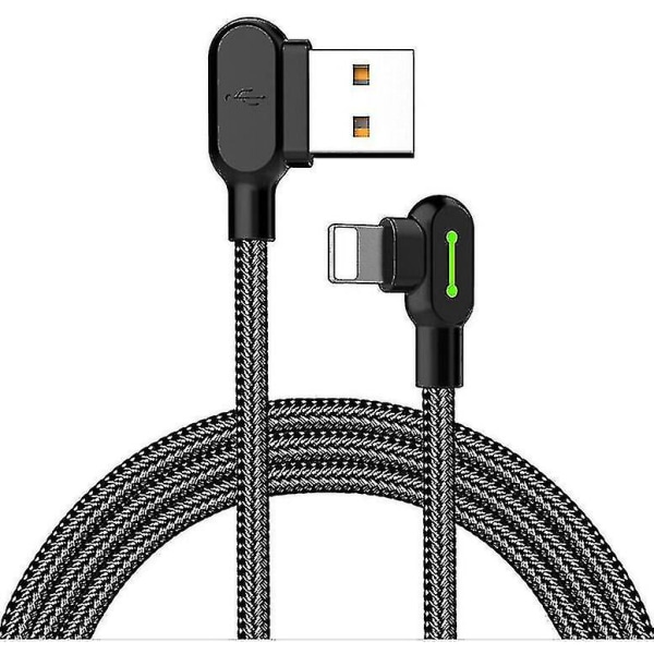 Mcdodo Fast USB -kabel Heavy Duty Charging Syn Charger Iphone 90 graders vinkel 1.2M