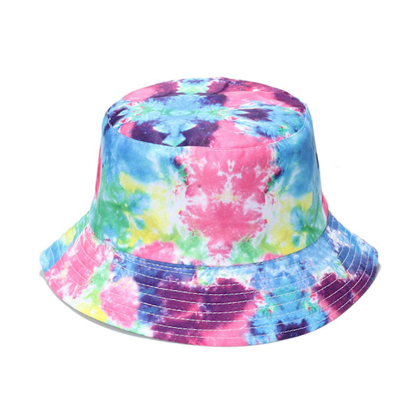 3D Hopfällbar Bucket Hat med Bred Brätte, Solhatt med Färgtryck, Lättvikt A I 56 58cm