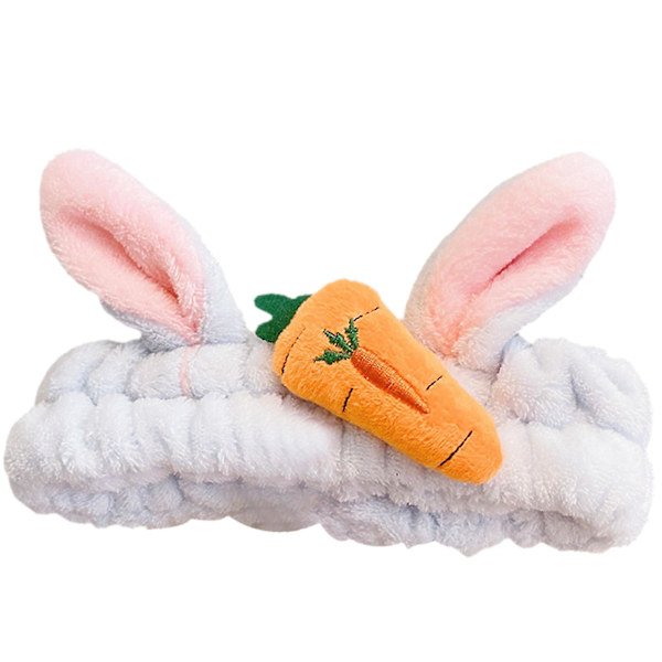 Mikrokuitupäähineet Porkkana & Pupunkorva Design Pehmeät Pehmomeikki Päähineet Joustava Hiuspanta Sky Blue Radish
