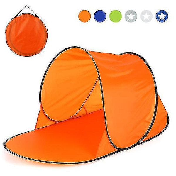 Automatisk Udendørs Camping Telt Vandtæt Anti Uv Strandtelt Ultralet Pop Up Telt Sommer Orange