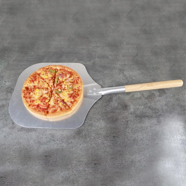 Extra stor pizzasked i aluminium med avtagbart handtag för dessertpizza till fest